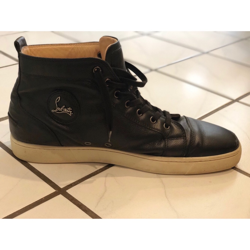 Louboutin Leather High Tops 14 - Picture 4 of 7